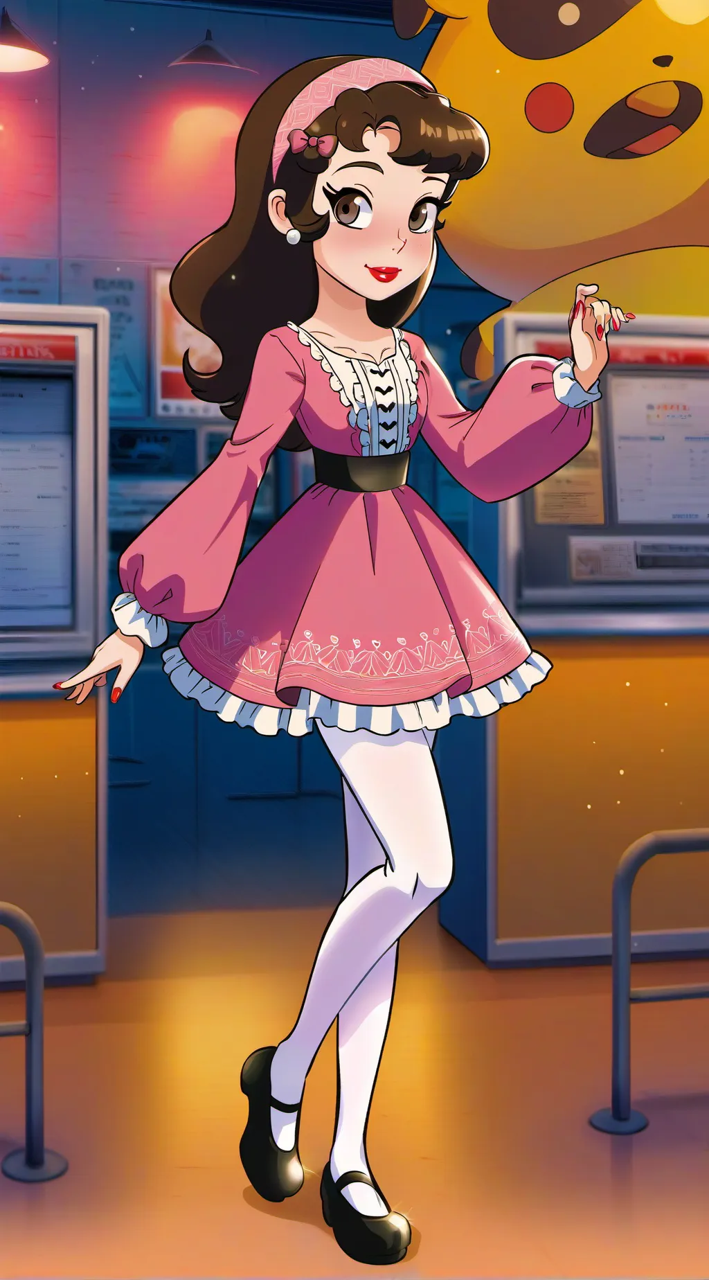 ai character: Heather Fernandez  background