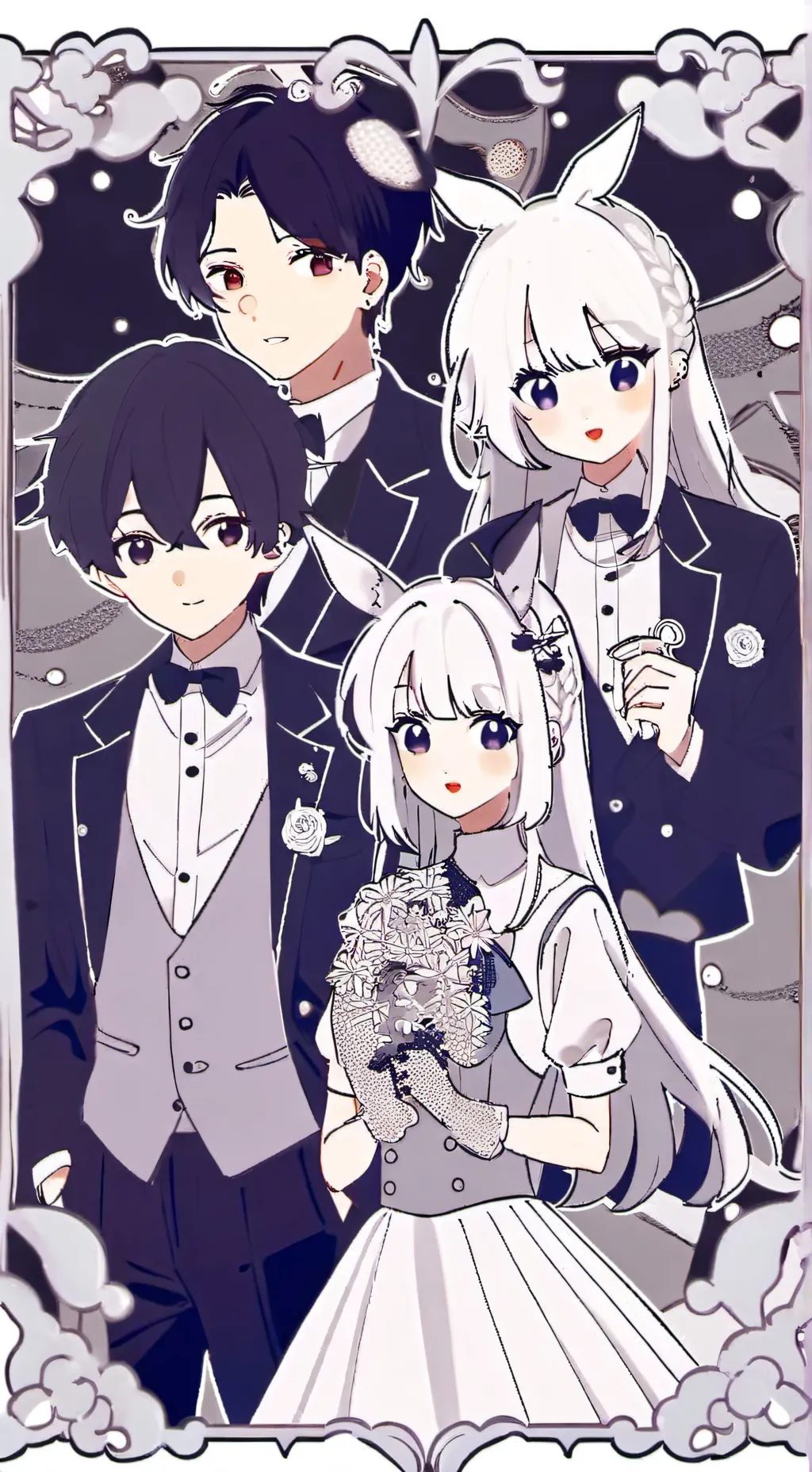 ai character: Hybird human pets  background