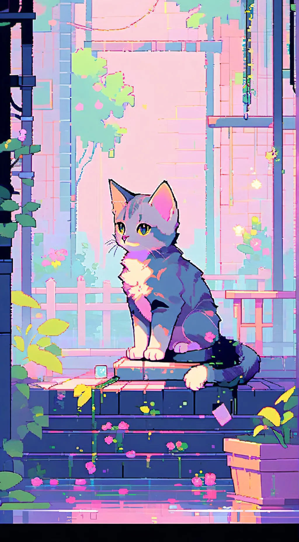 ai character: forsaken pool background