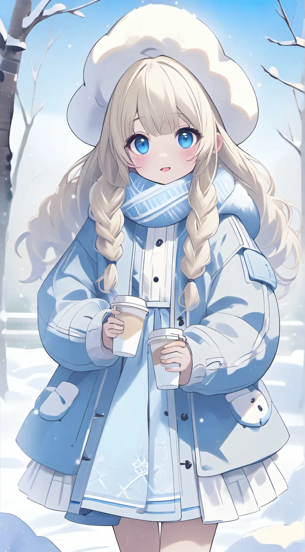 ai character: Singing meet background