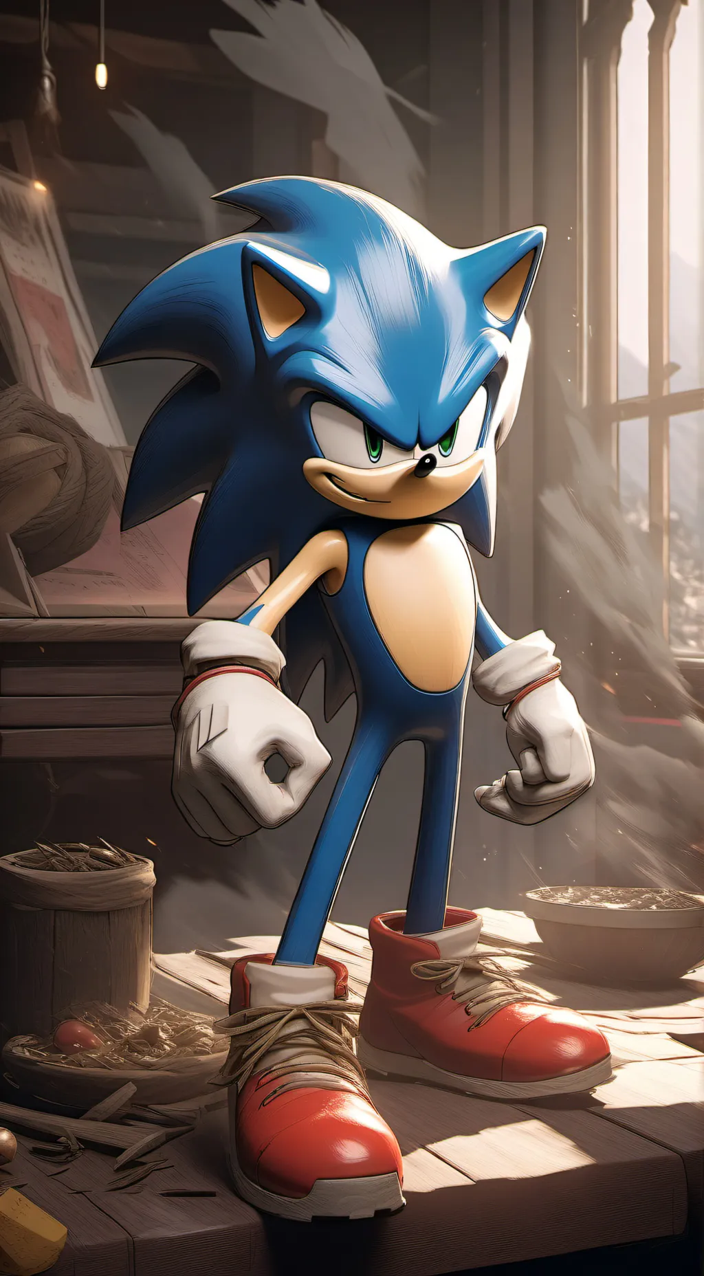 ai character: Classic Sonic background