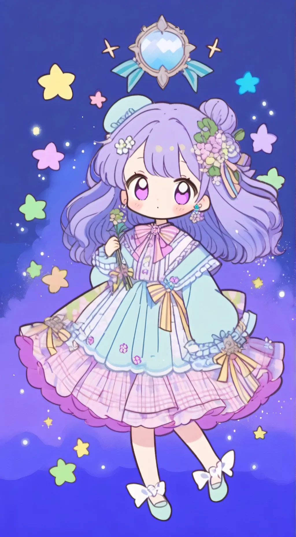 ai character: la boda background