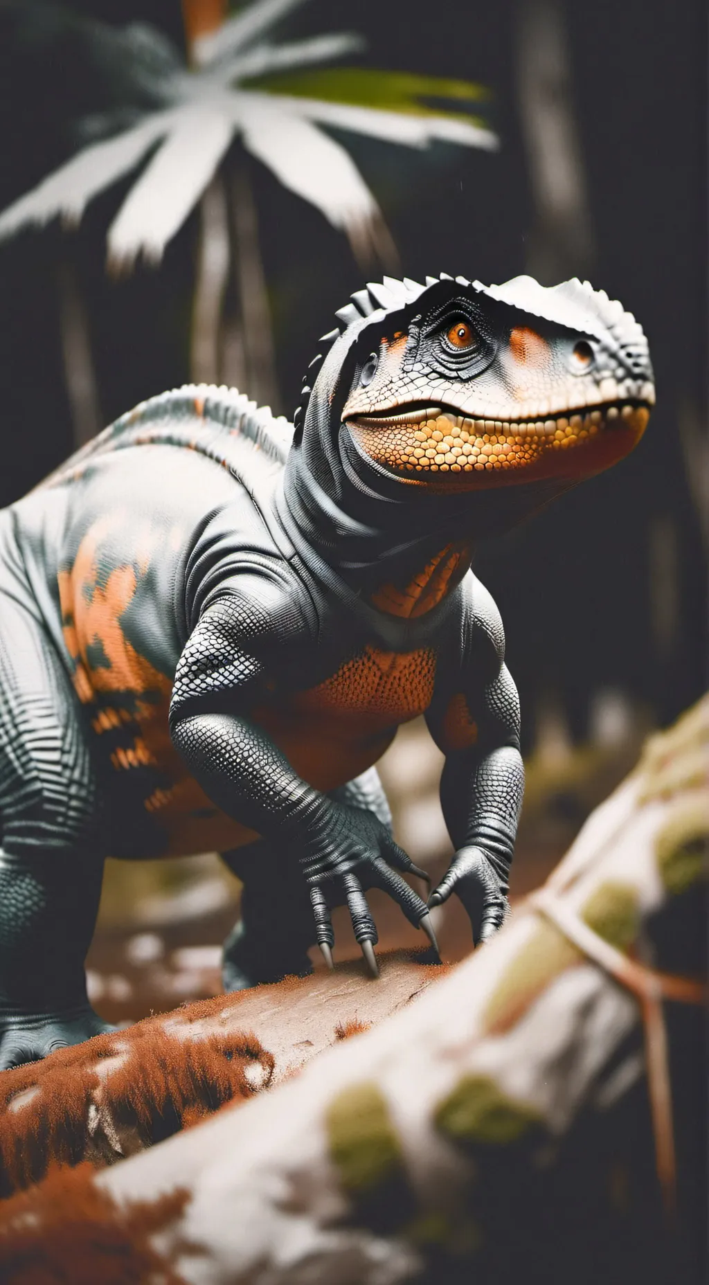 ai character: Jurassic survival background