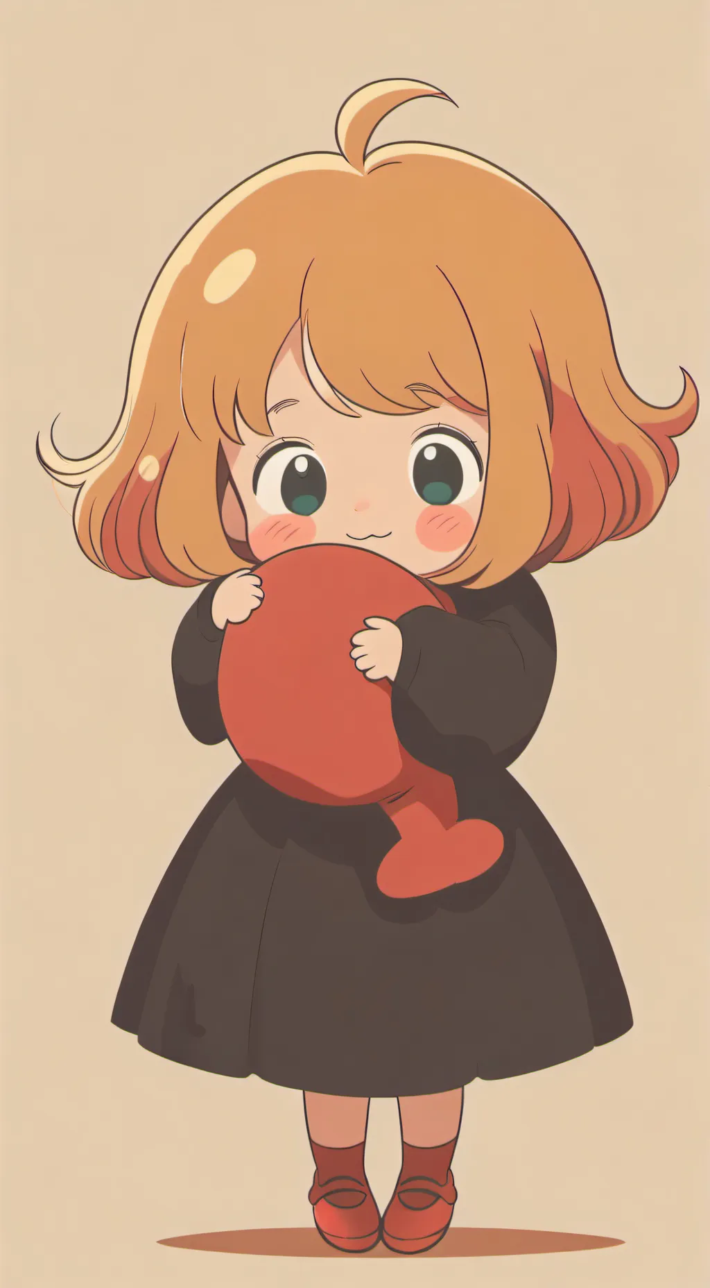 ai character: Little miss hug  background