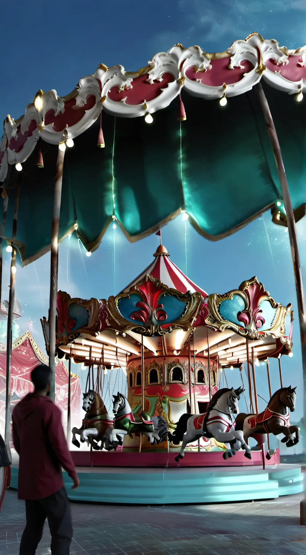 ai character: Carnival background