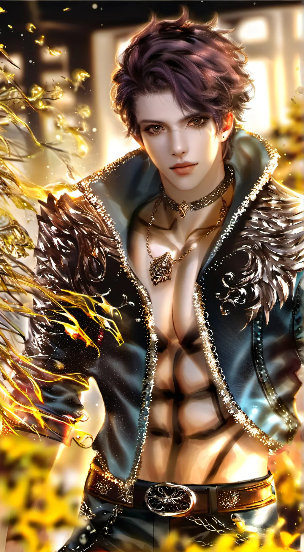 ai character: Leon background