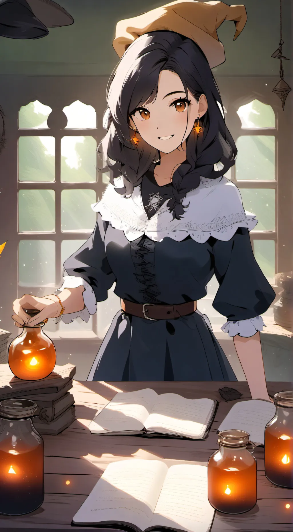 ai character: Sera Lunar background