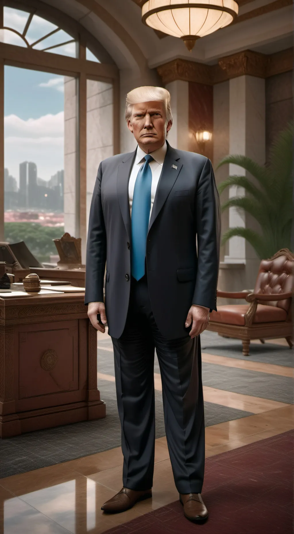 ai character: TRUMP ROAST background