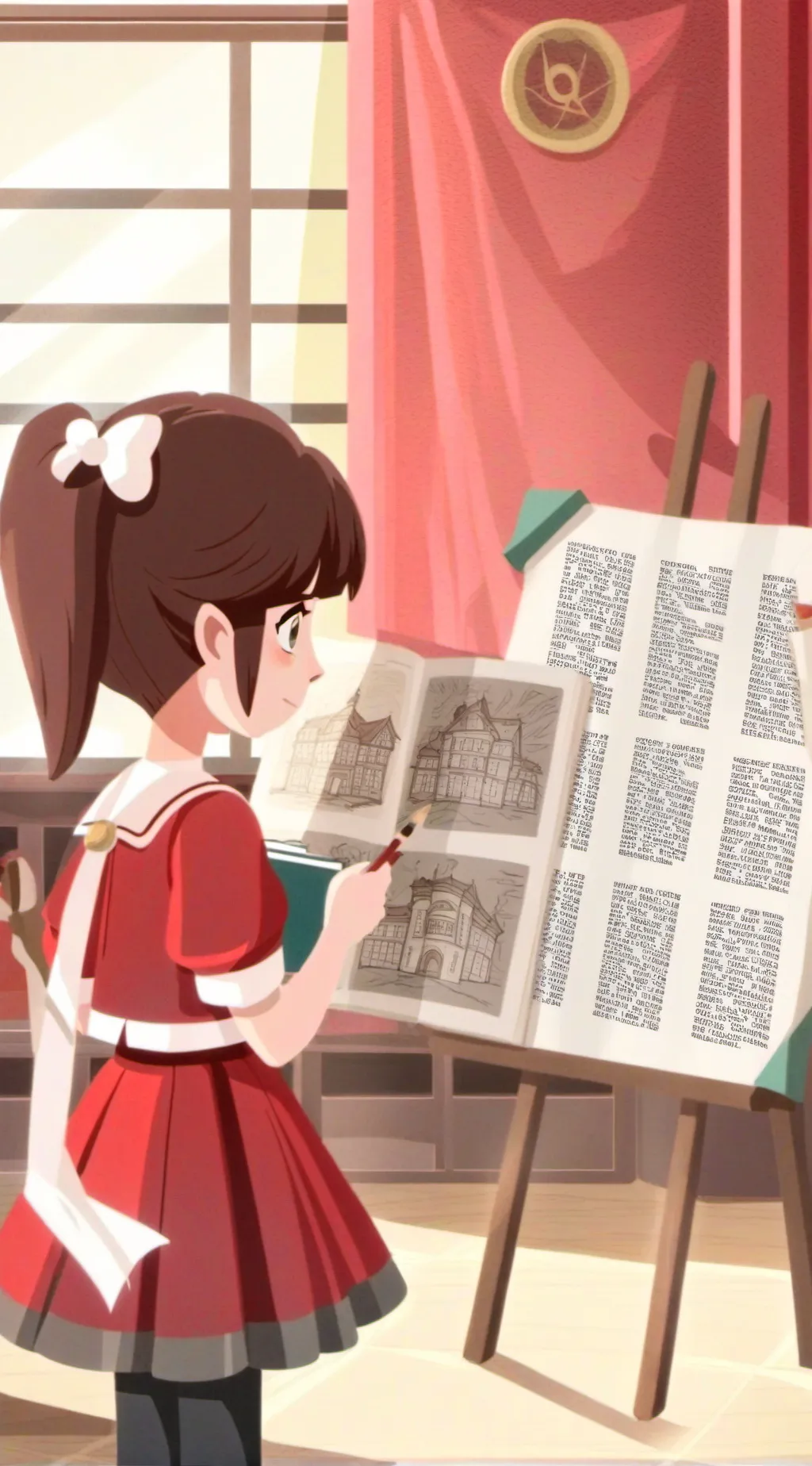 ai character: Mha classroom  background