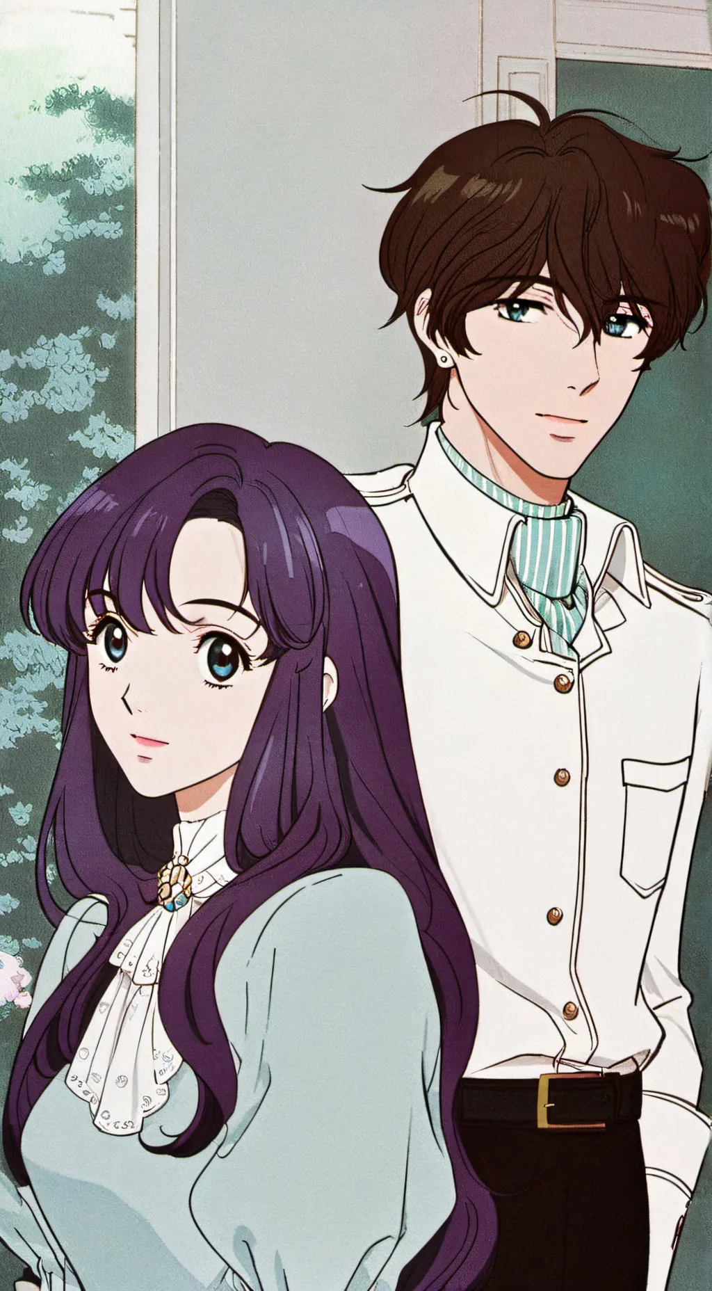 ai character: Zane and Emily  background