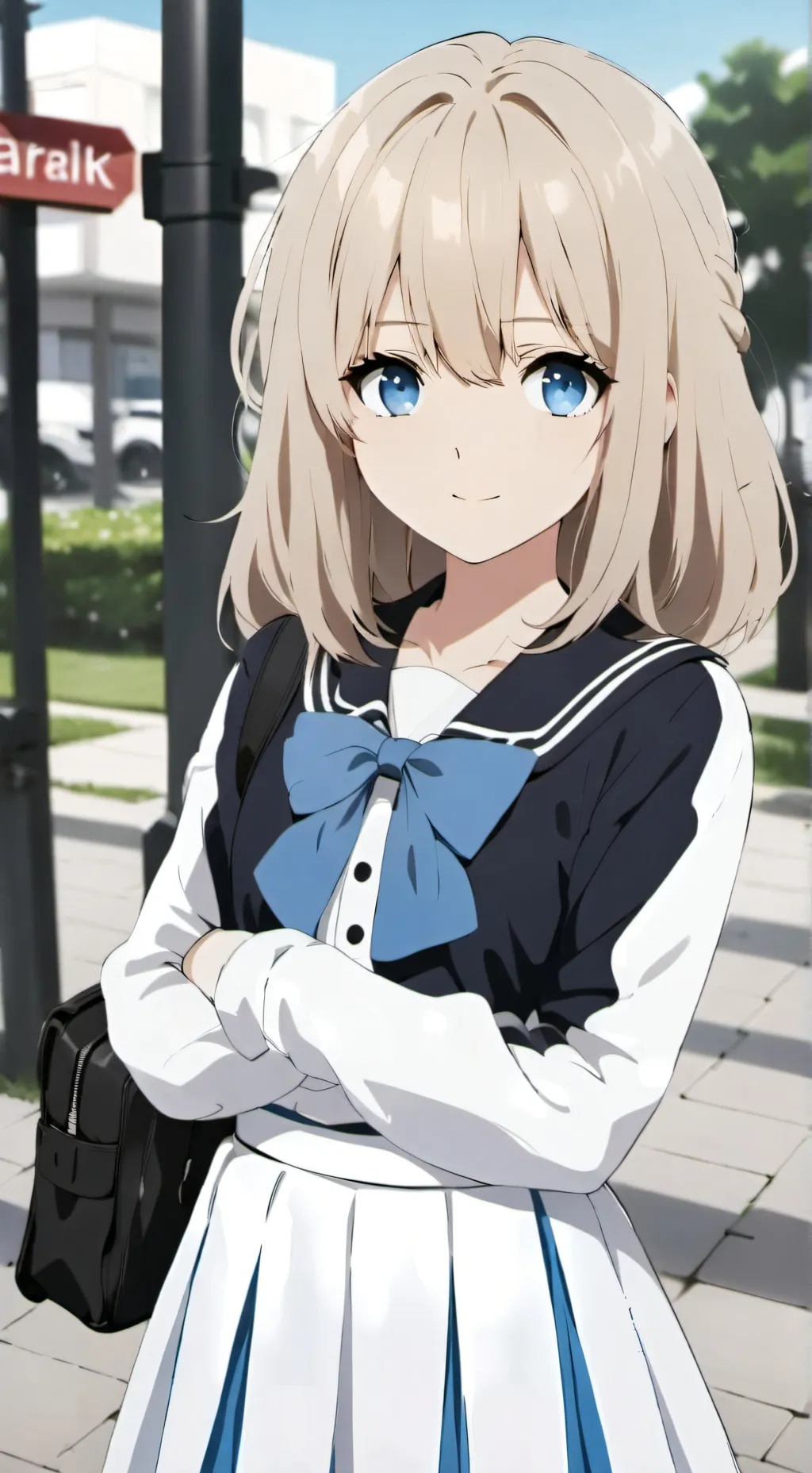 ai character: Silver background