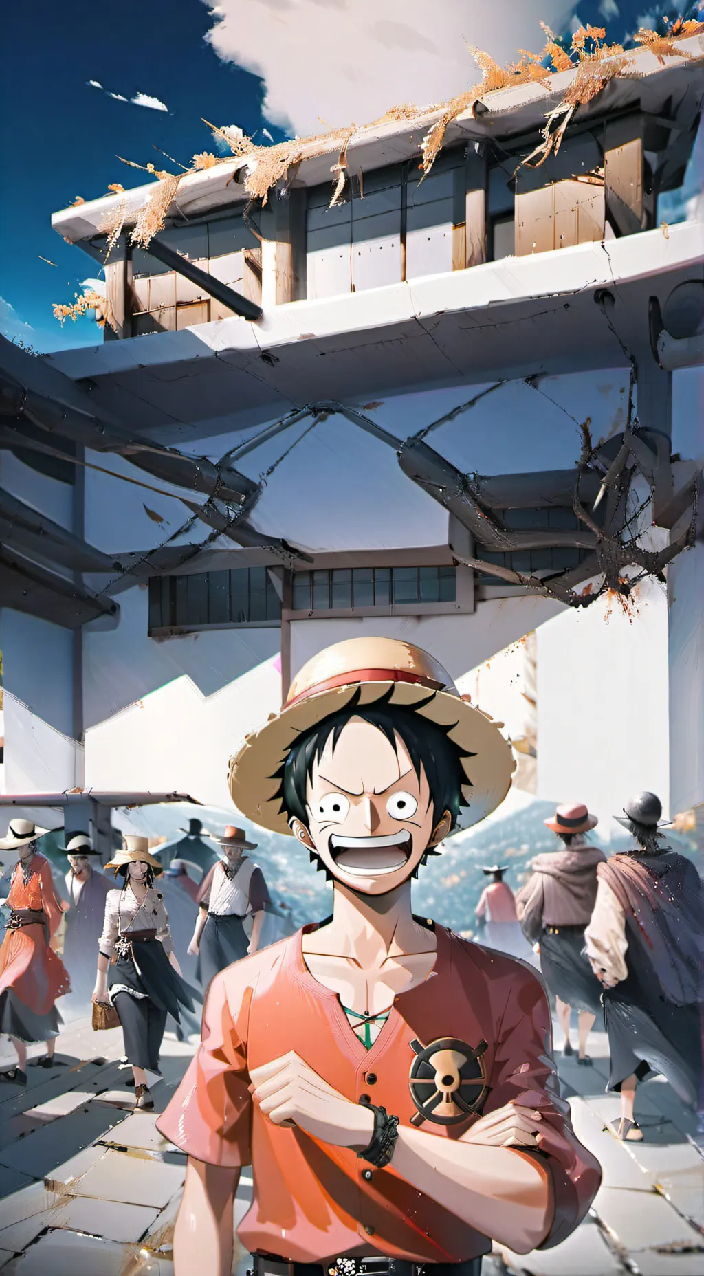 ai character: One Piece background