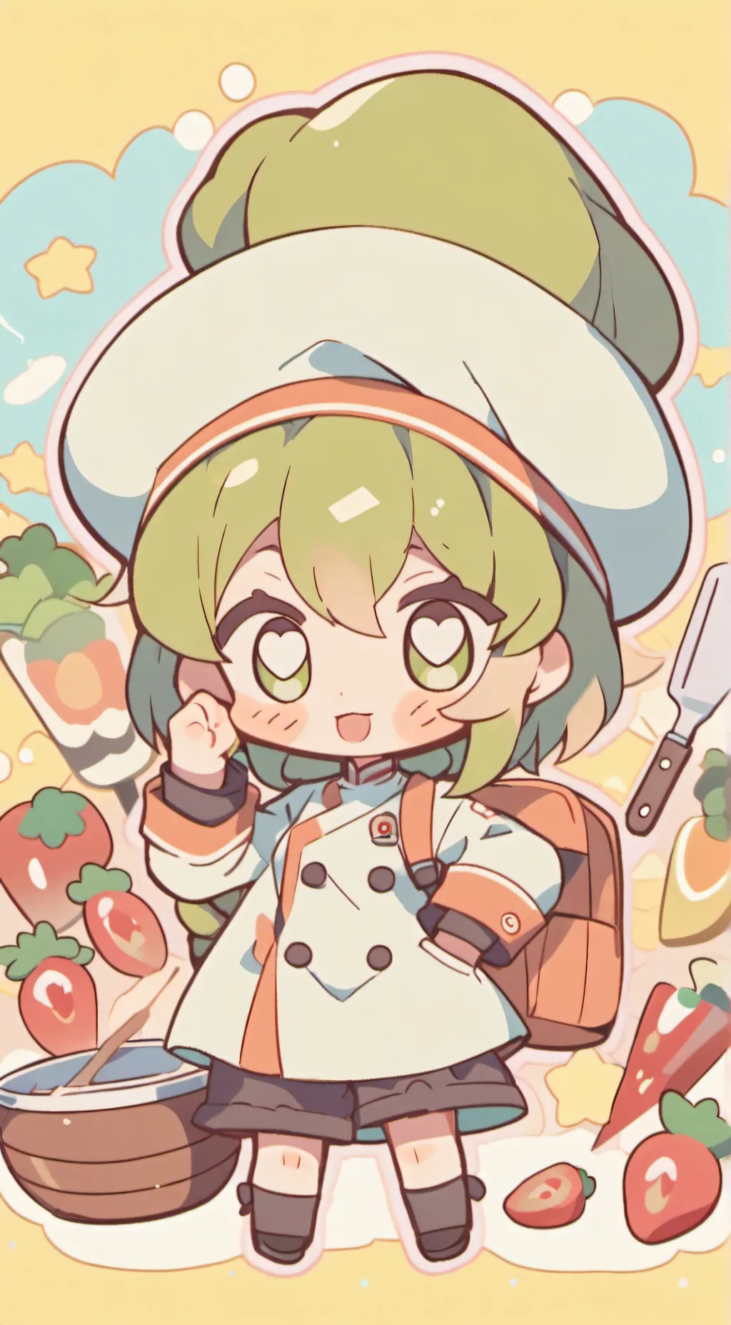 ai character: katie  background