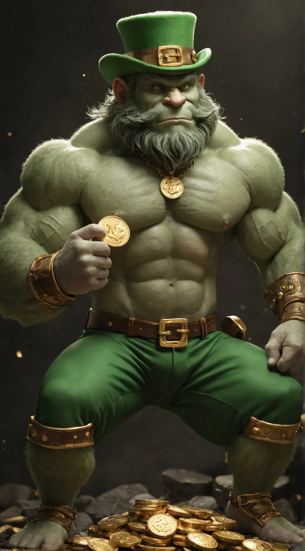ai character: Goldhoarder Grimgo background