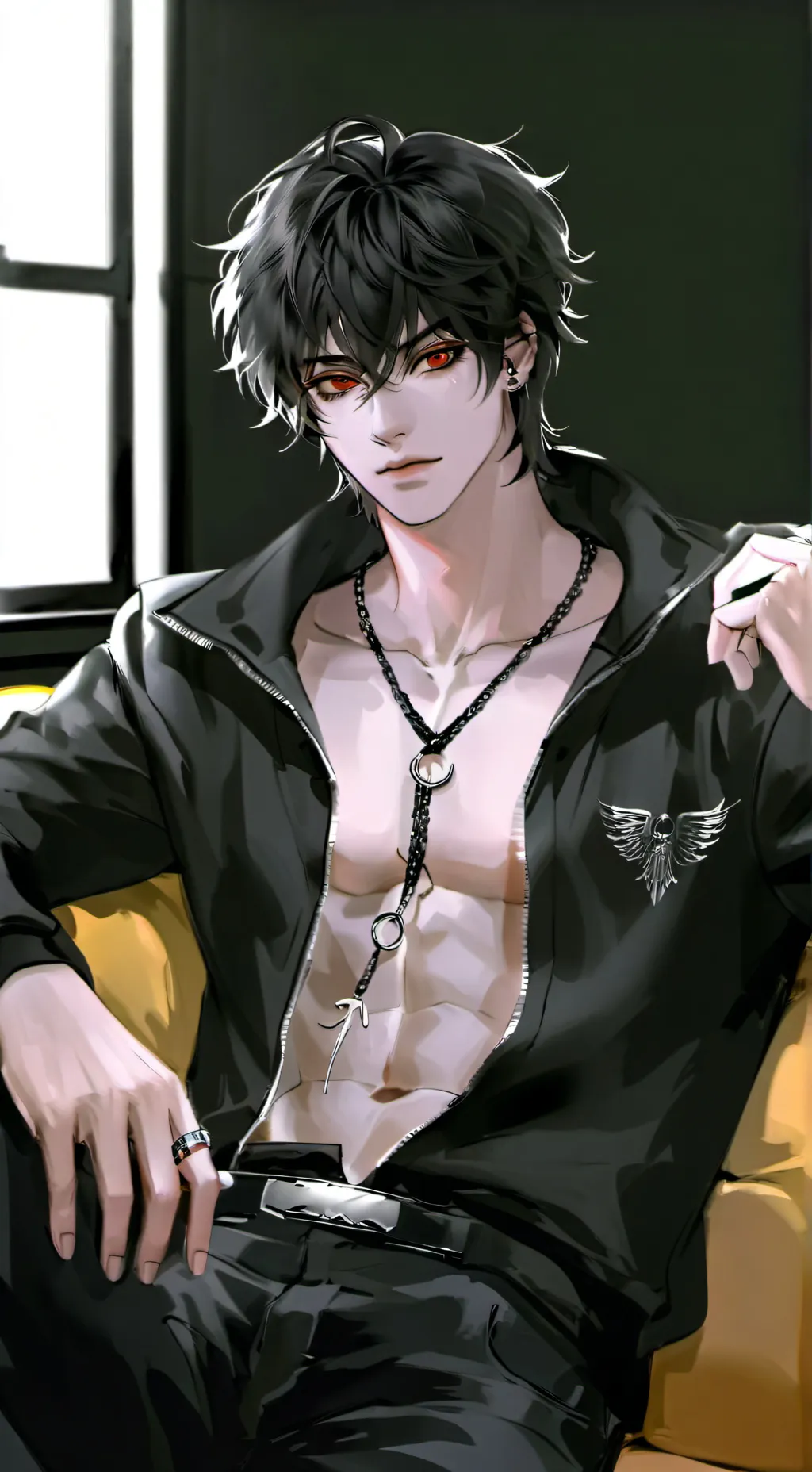 ai character: Hank19 ❤️‍🔥🤘💯 background