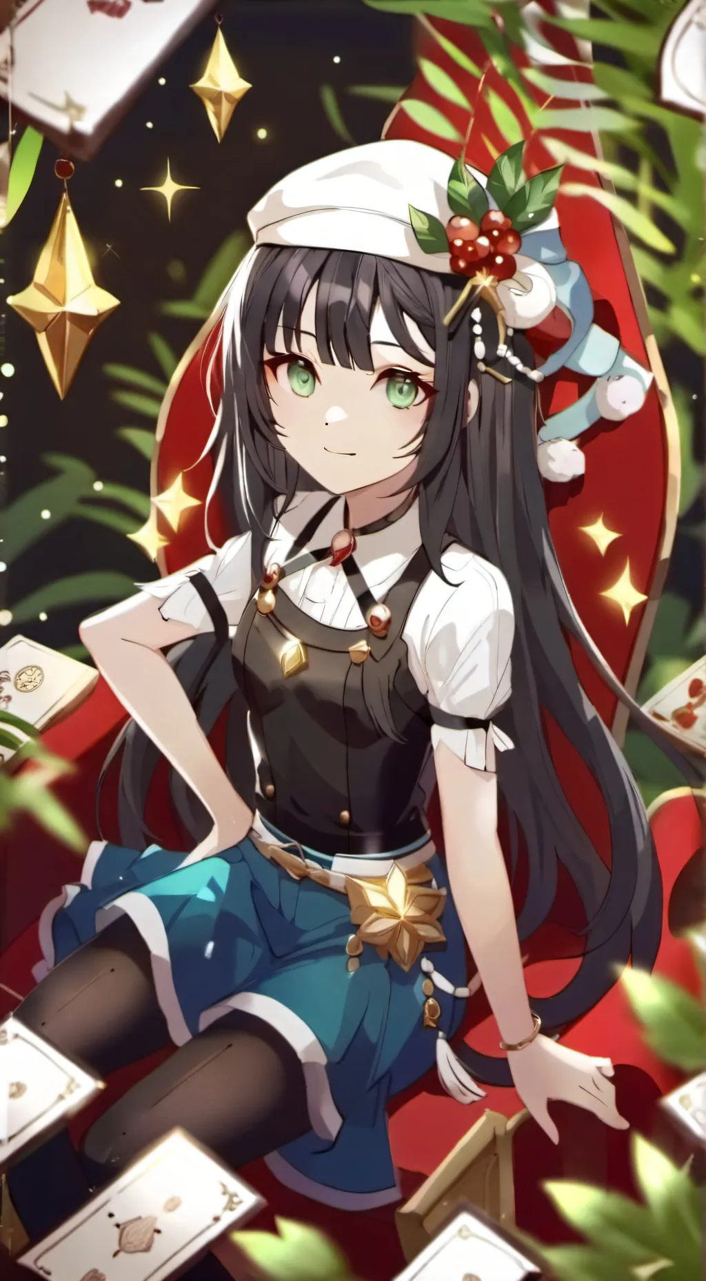 ai character: Christmas Party background