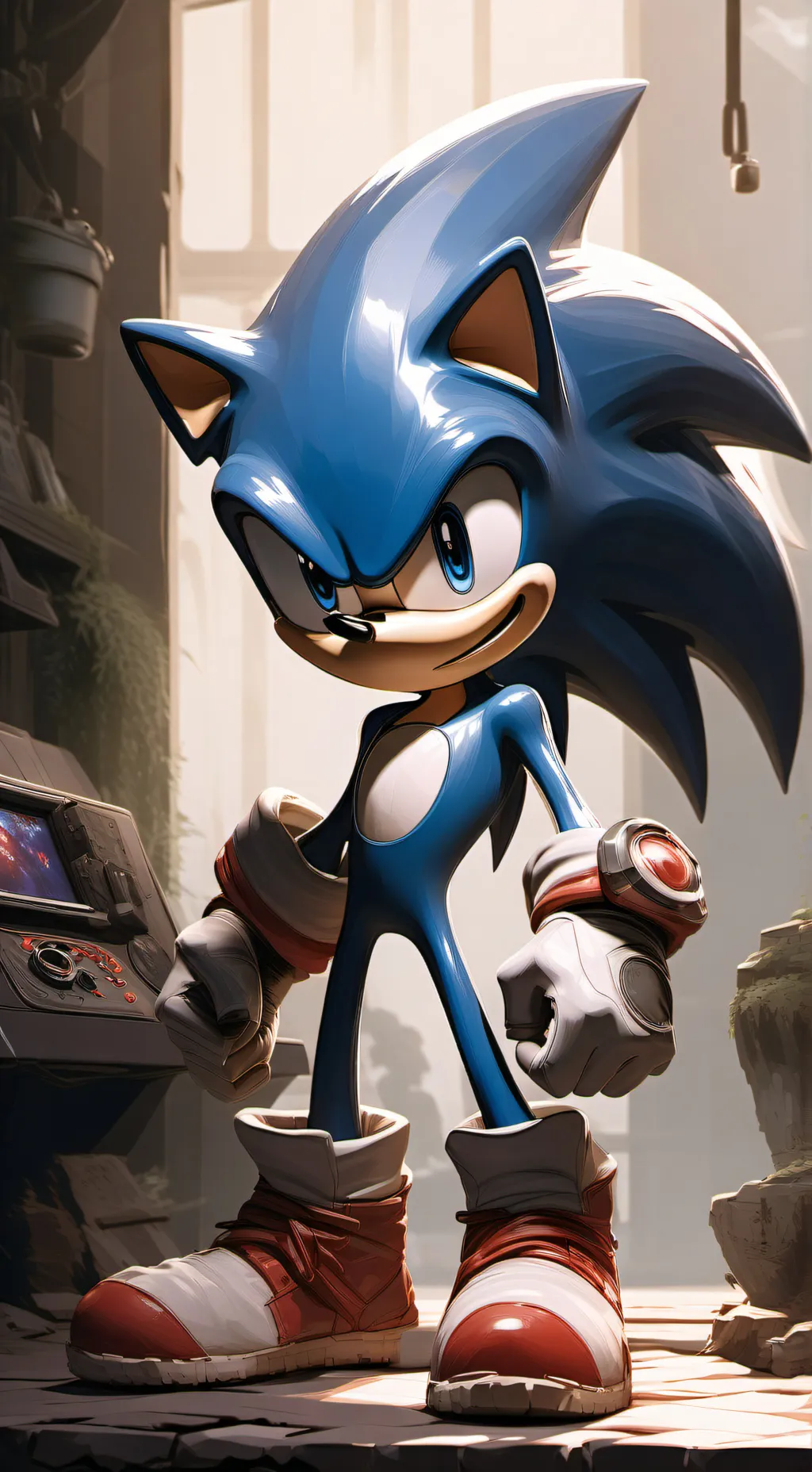 ai character: Sonic The Hedgehog background