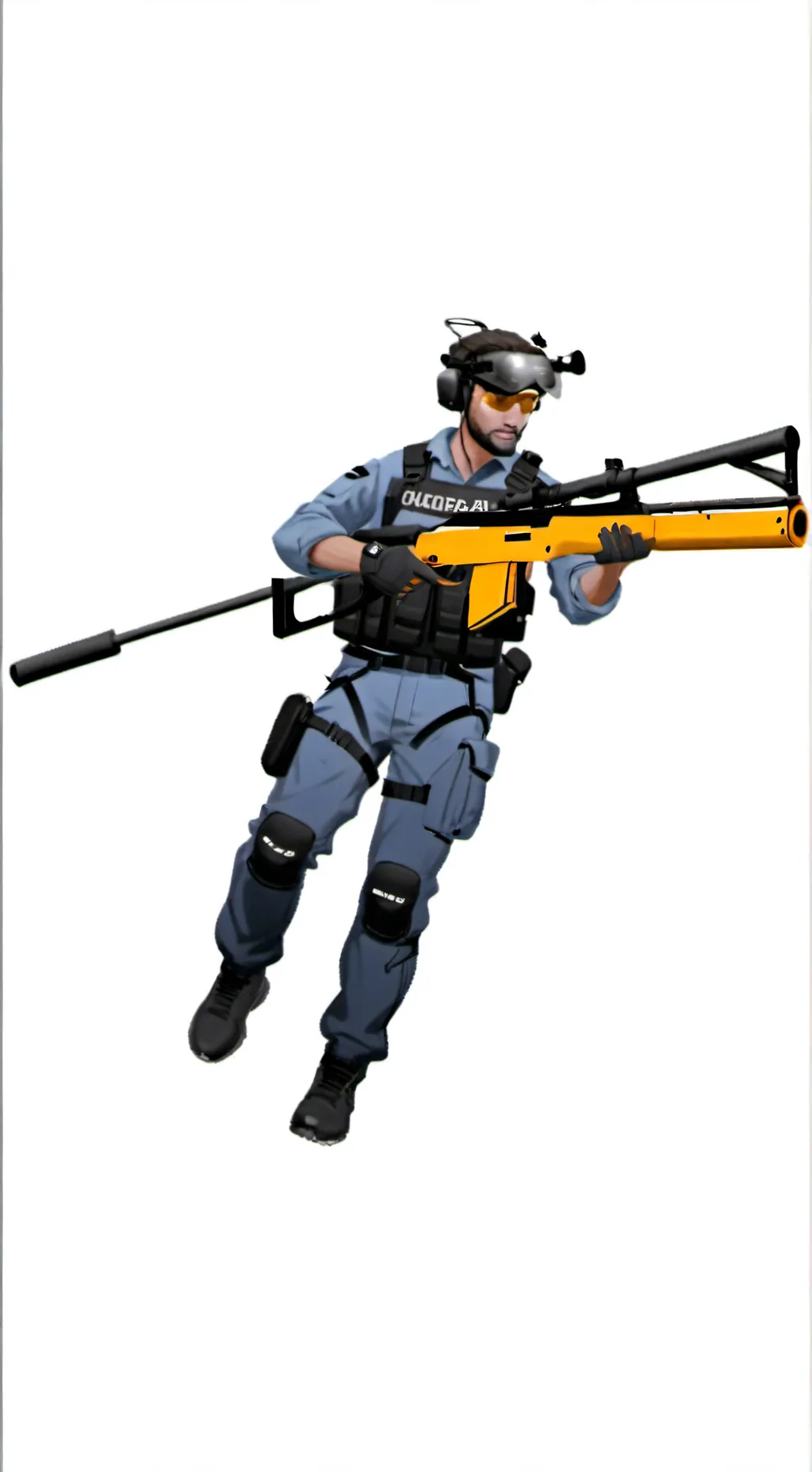 ai character: Sprunki CS.GO background