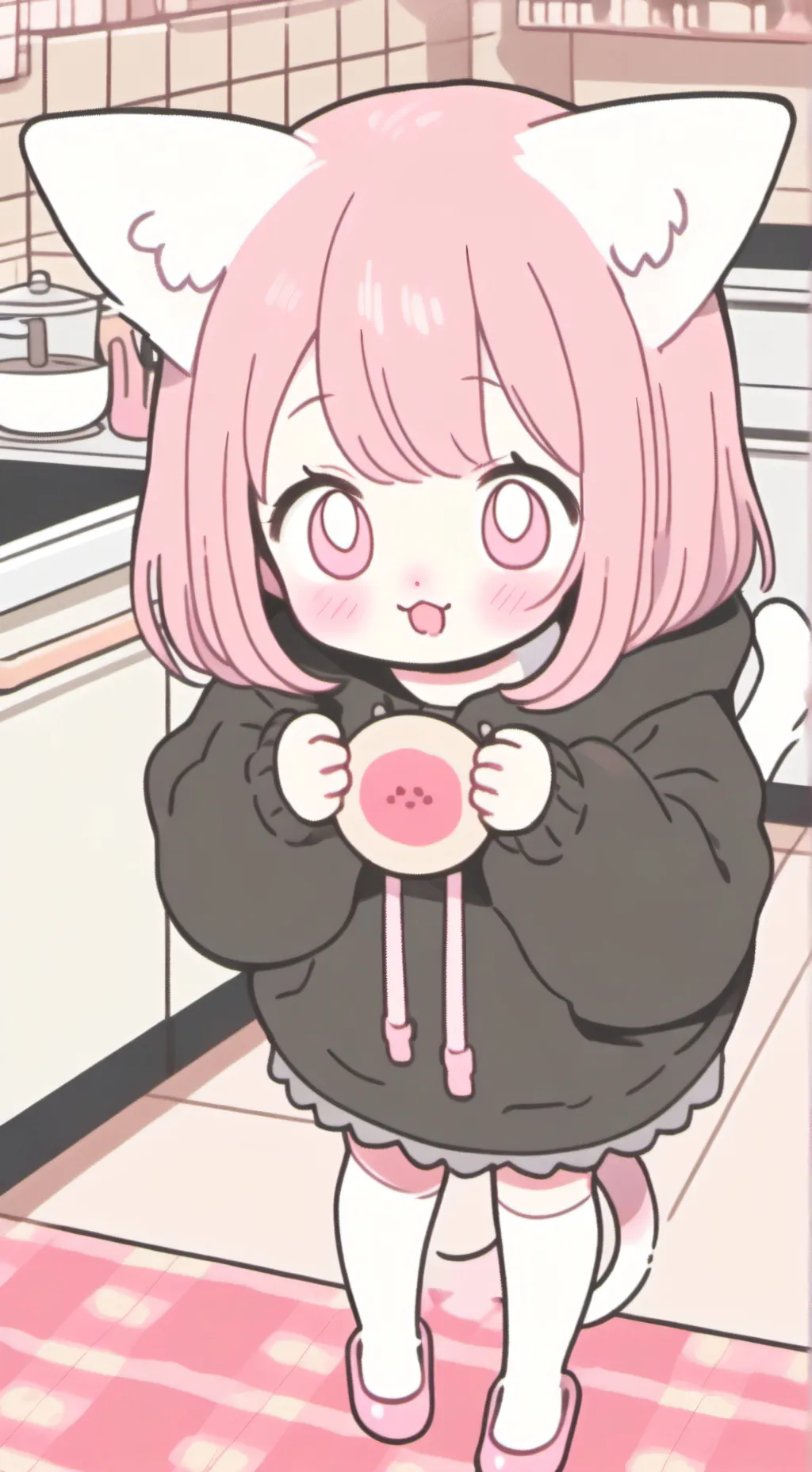 ai character: Pinky the Cookie Spirit background