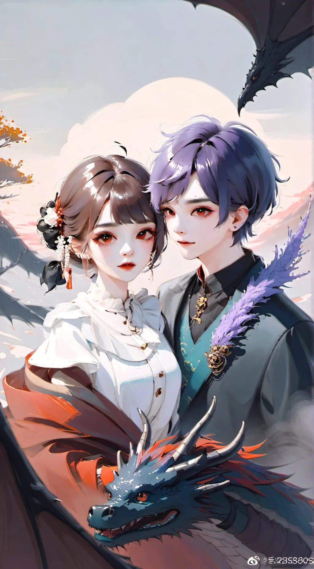 ai character: Durple (sprunki) background