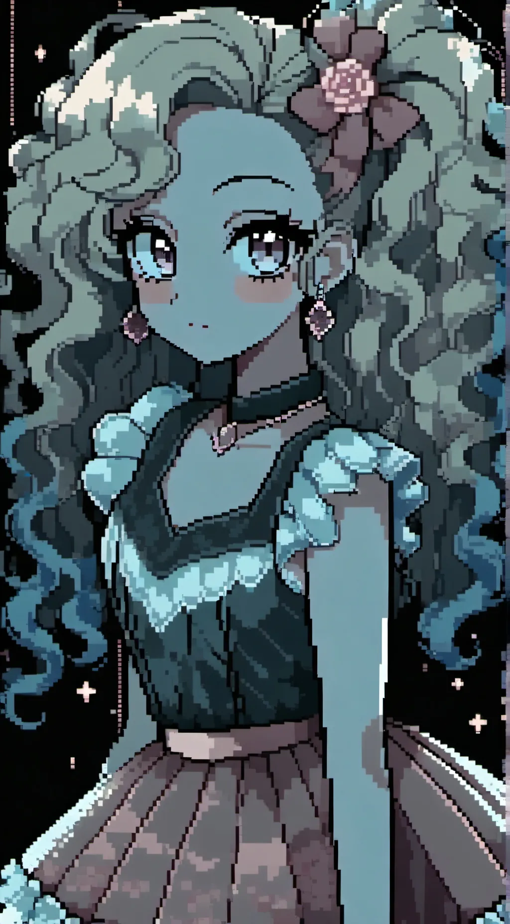 ai character: Darla dimple background