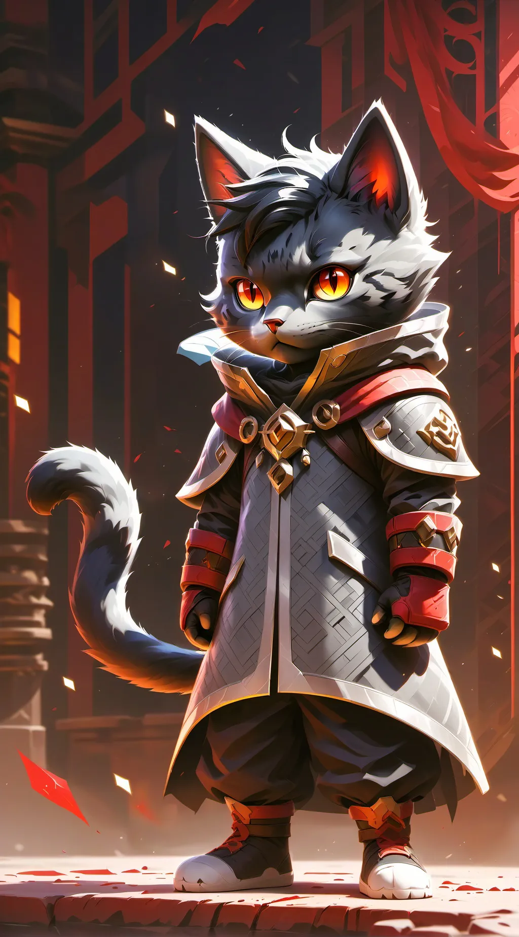 ai character: Mahiru  and Kuro background