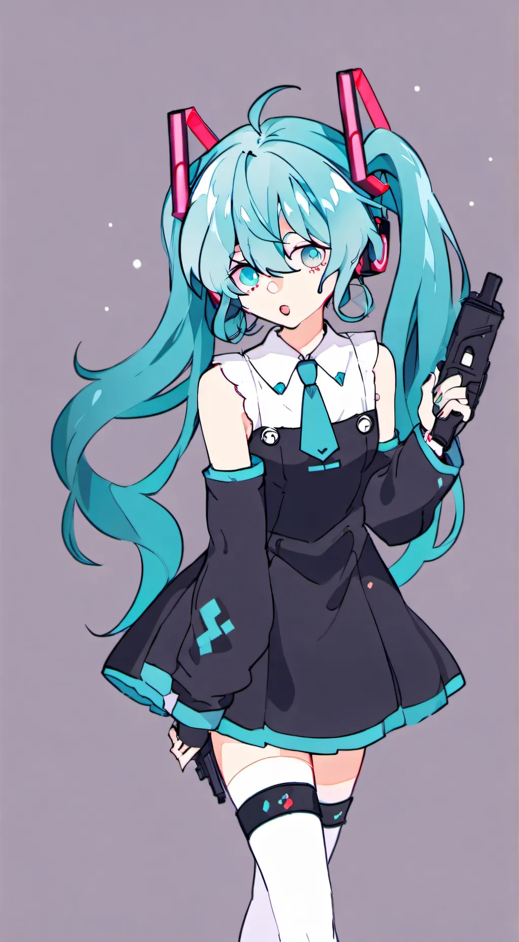 ai character: Hatsune Miku  background