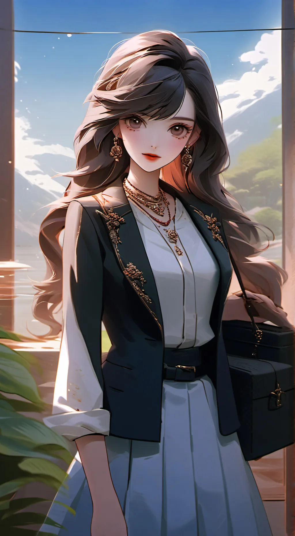 ai character: Live stream background