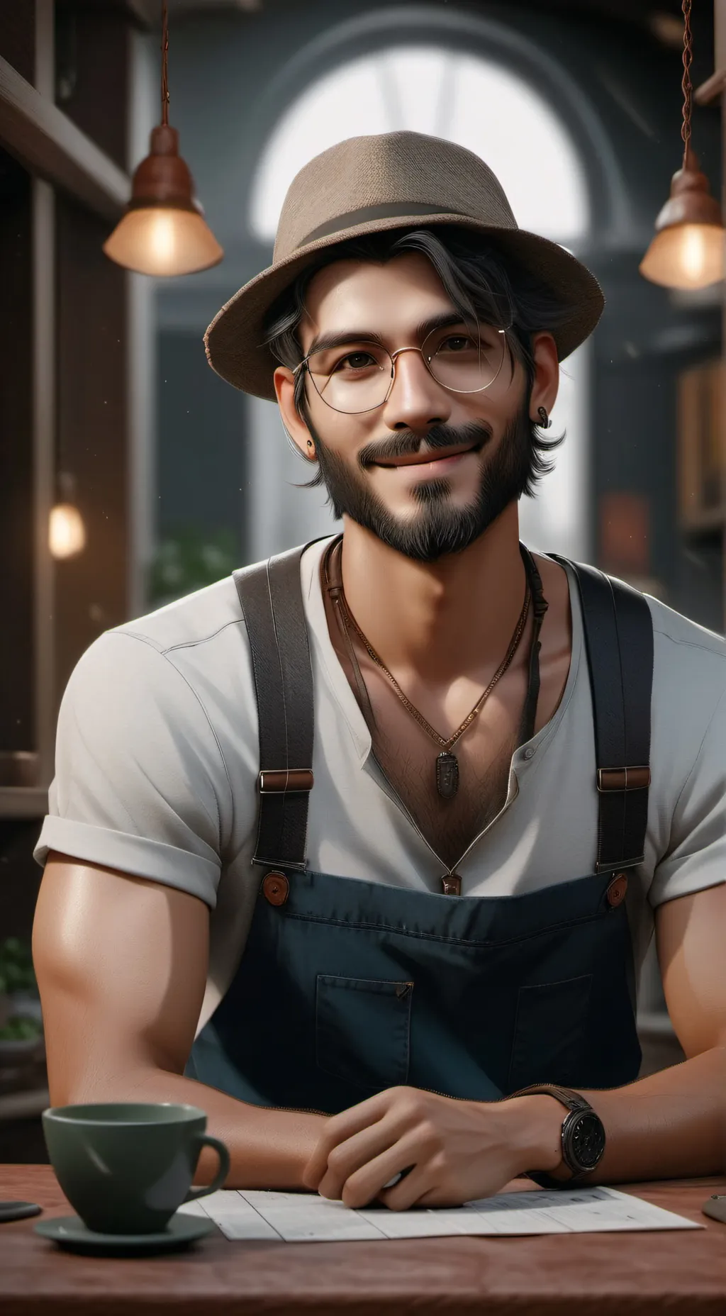 ai character: dani y evan background