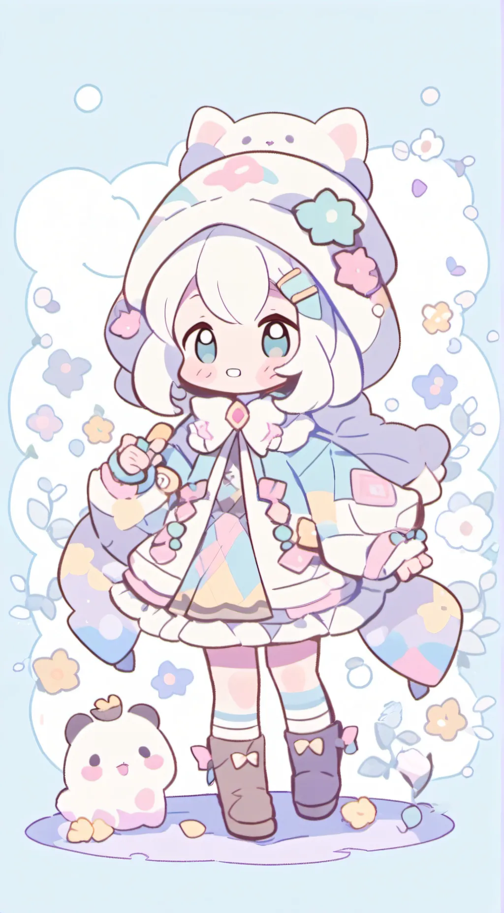 ai character: Moonary kyoriko  background