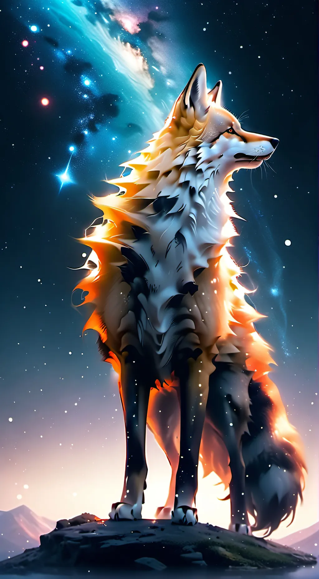 ai character: (you)giant fox background