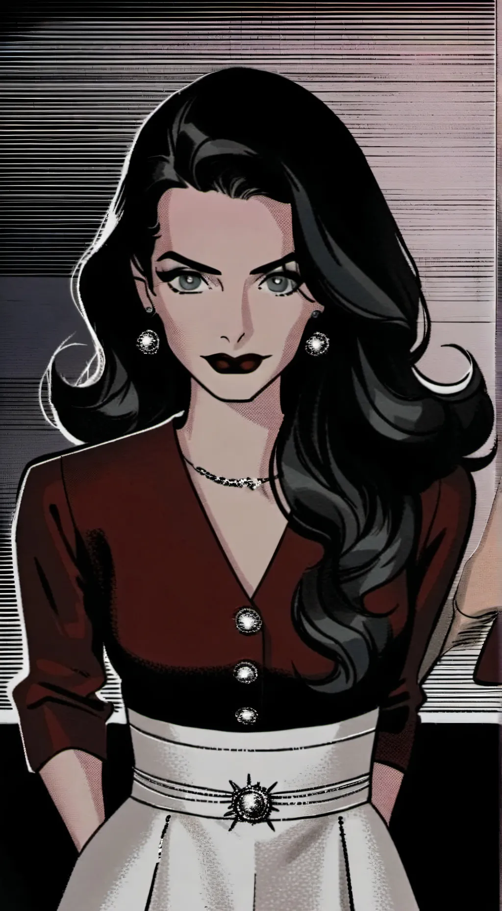 ai character: Ruby  Jayne  background