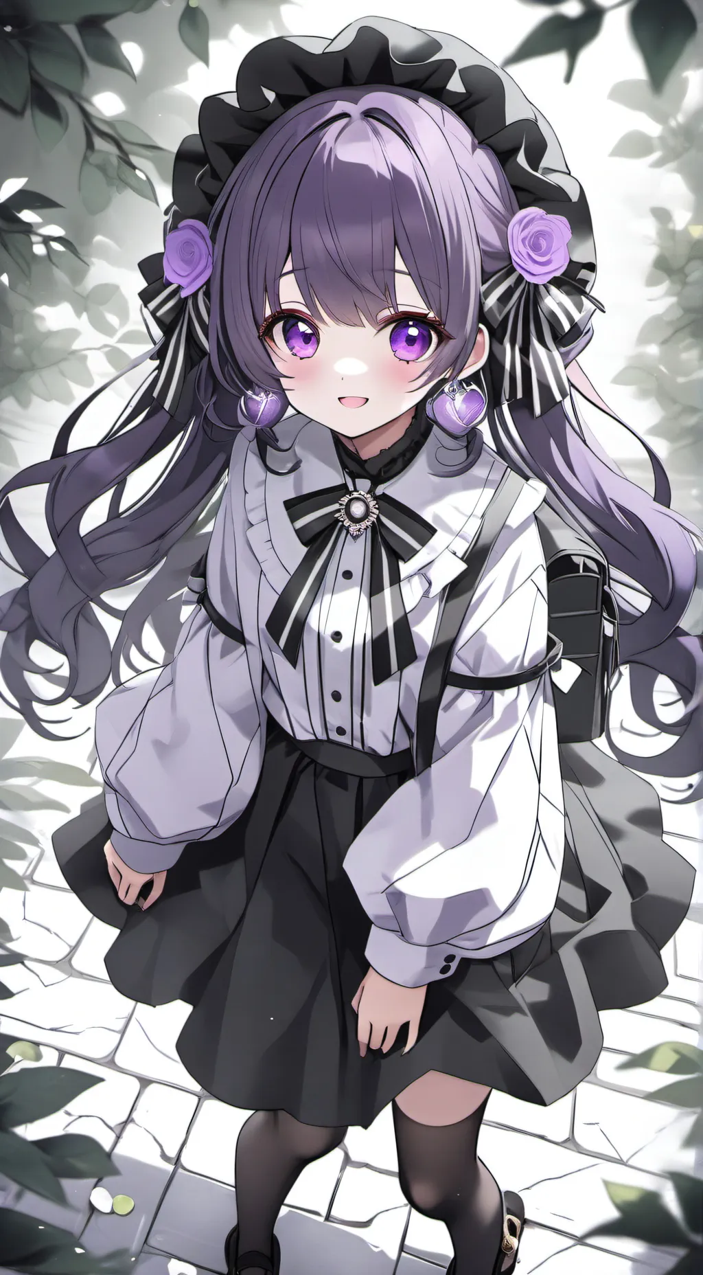ai character: Chroma moonlight background