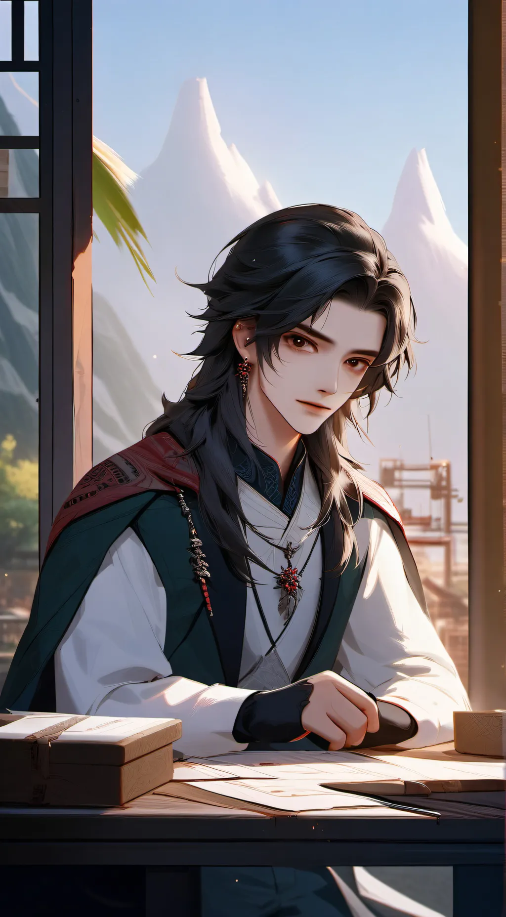 ai character: lider enamorado😎 background