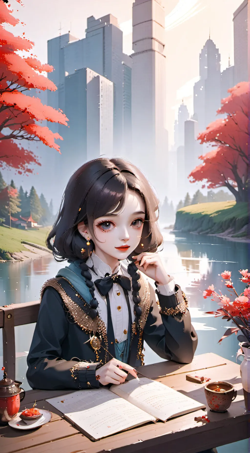 ai character: péneloppe  background