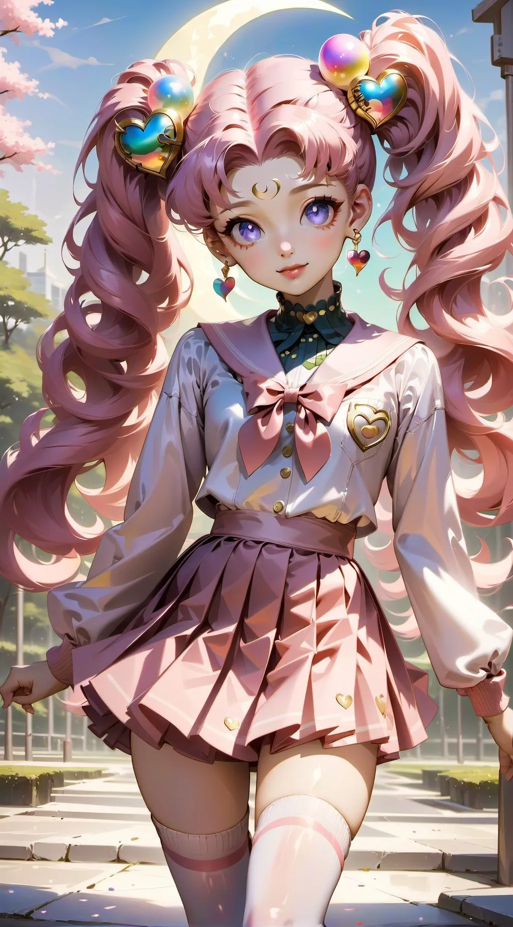 ai character: kousagi  background