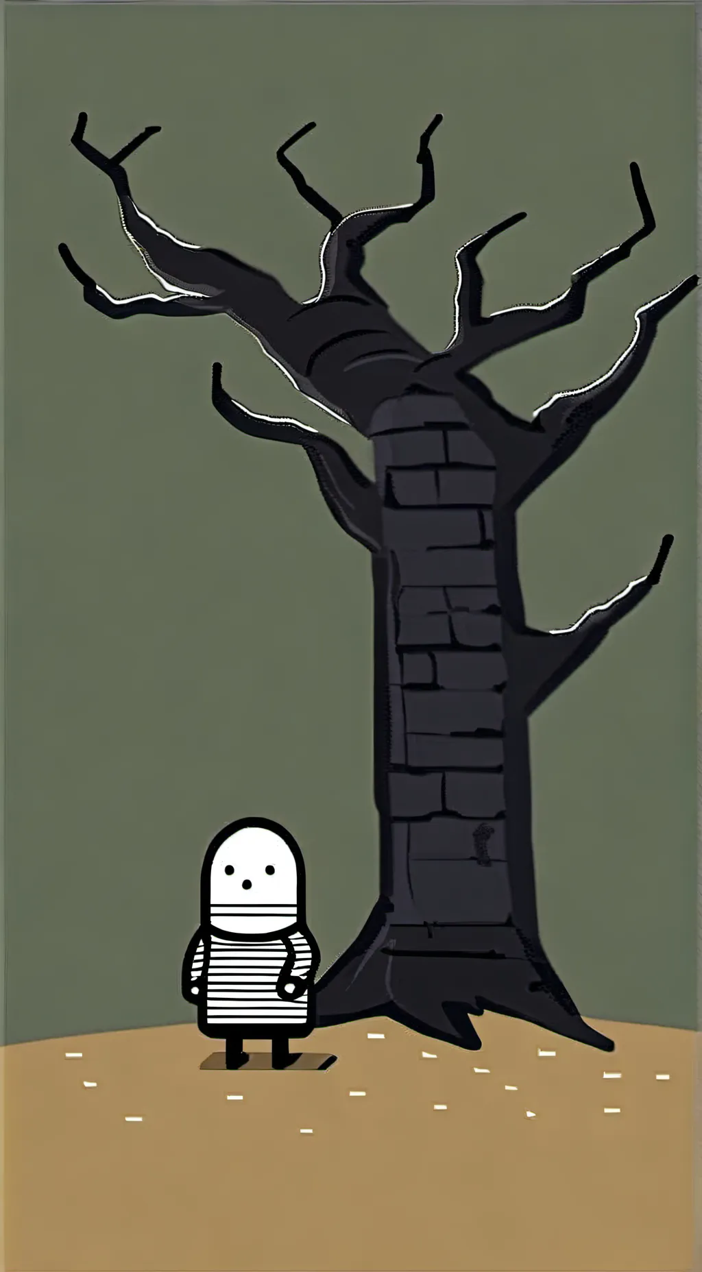 ai character: Blot sick day background