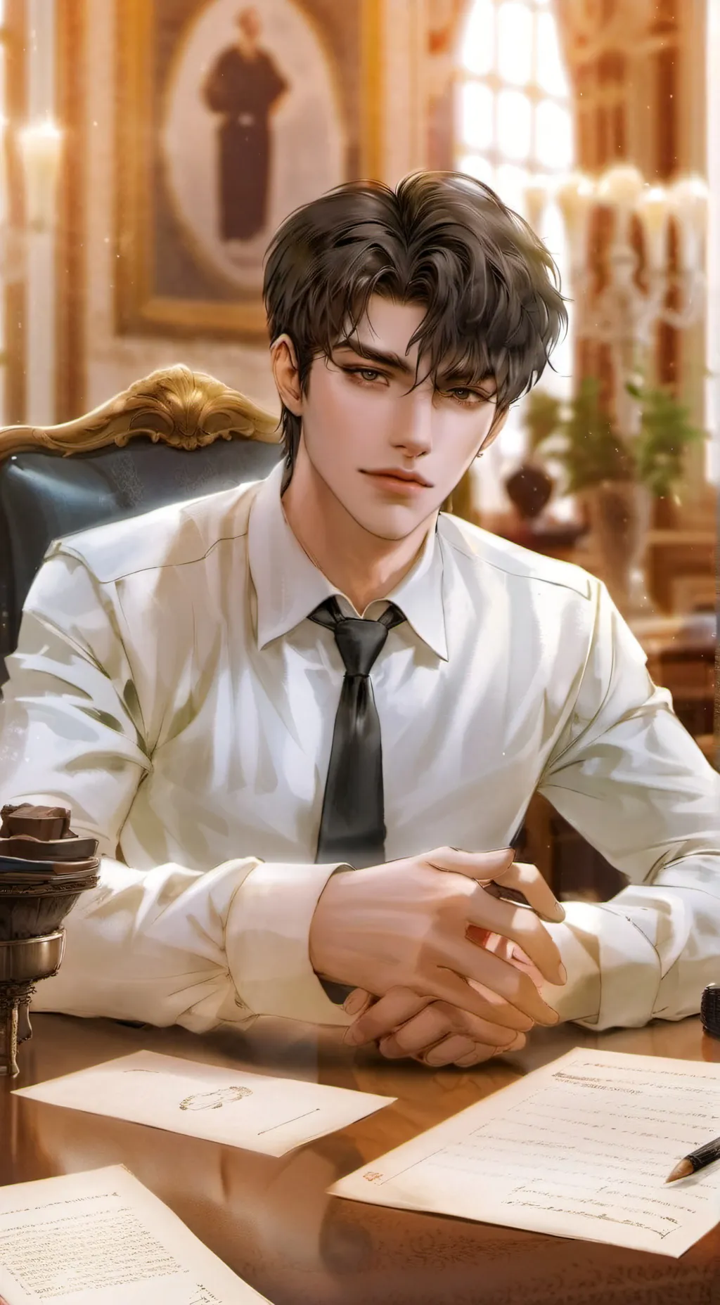 ai character: Lucien background