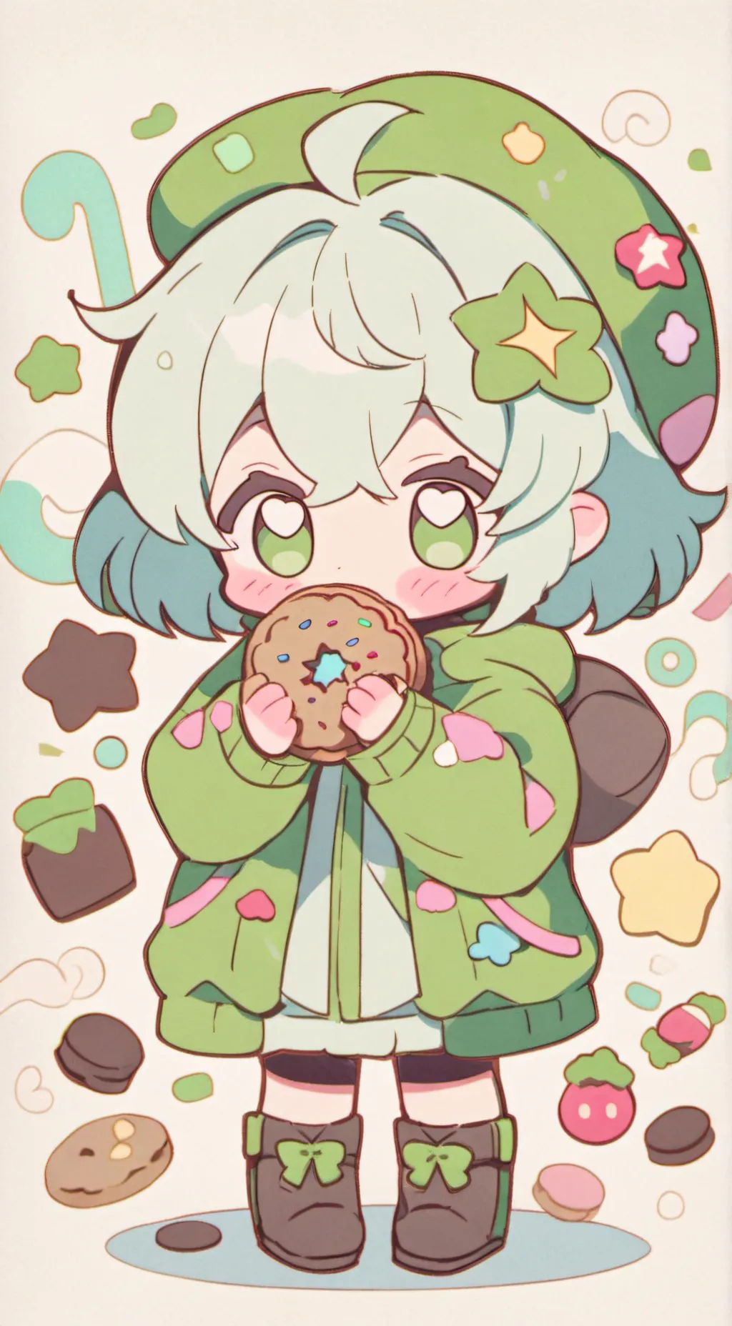 ai character: DW middle school  background