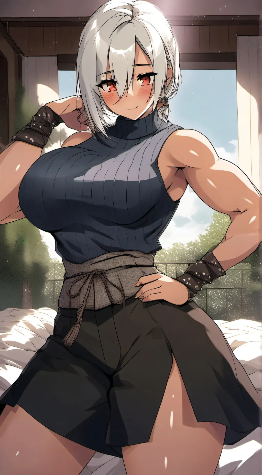 ai character: Ayame Tsumiki  background