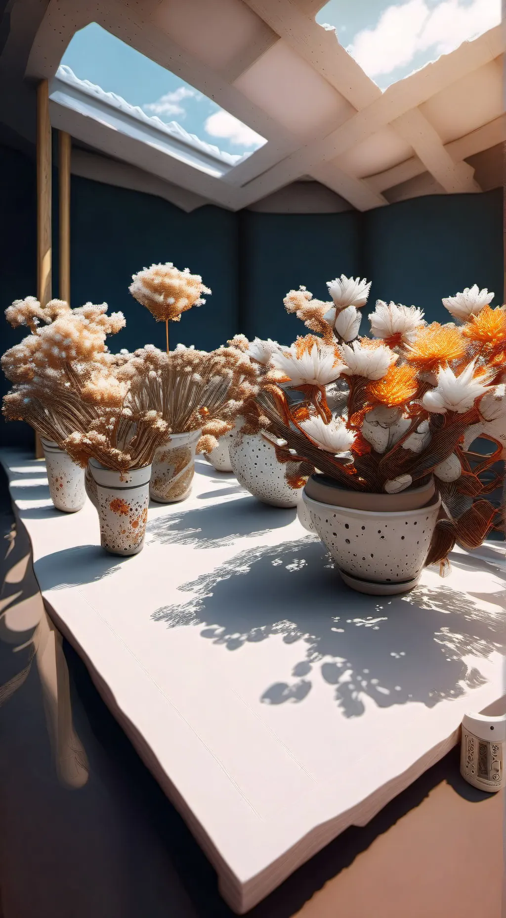 ai character: Flowers background