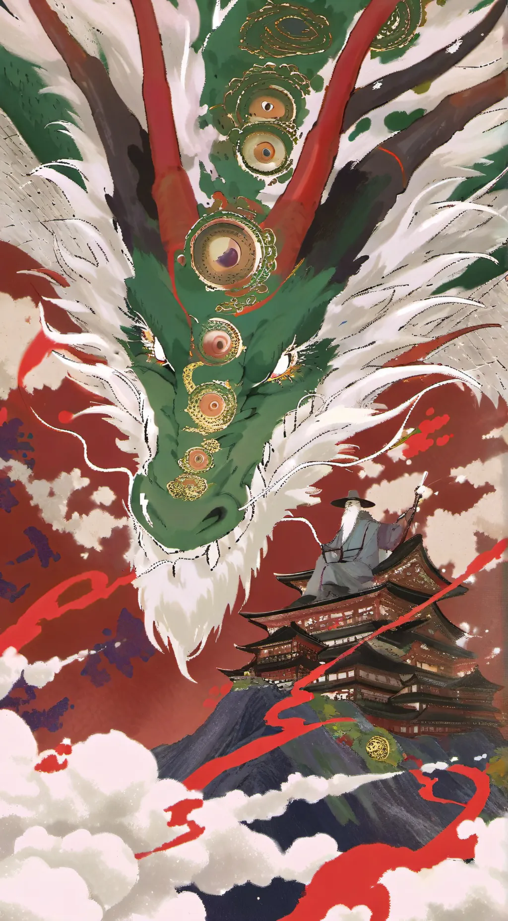 ai character: 1-Mill-Eyed Dragon background