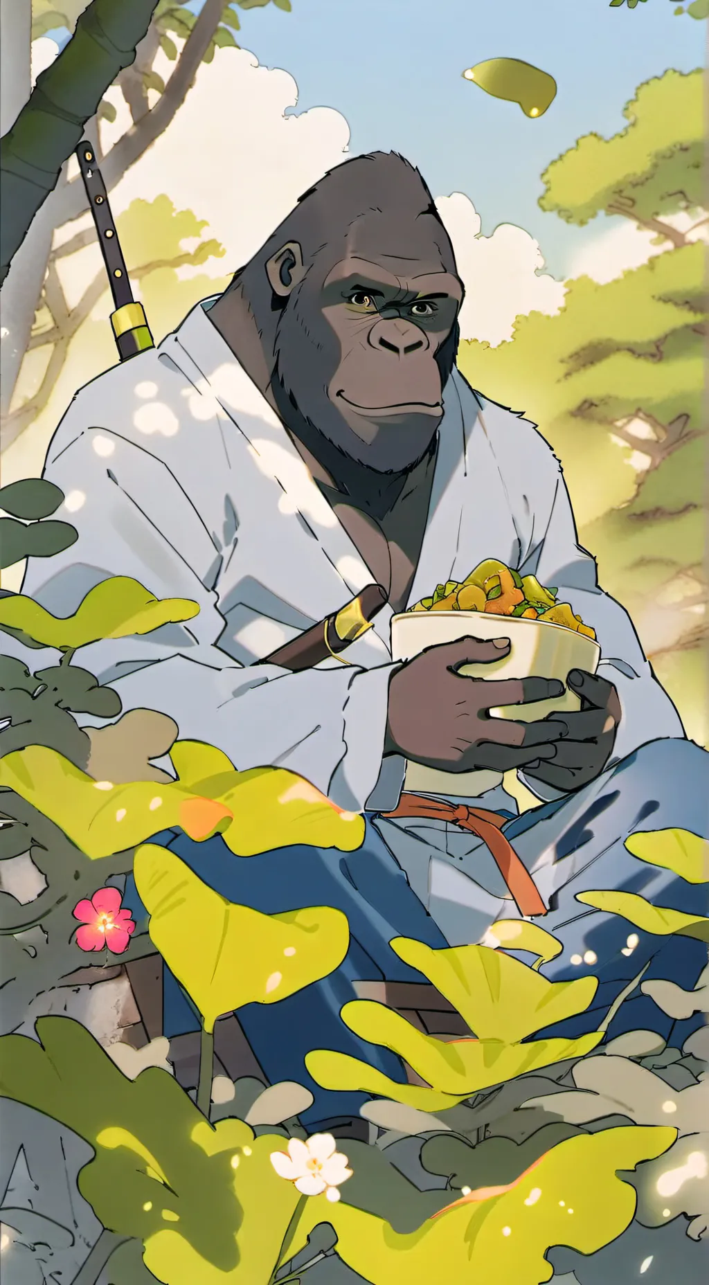 ai character: Gtag bath background