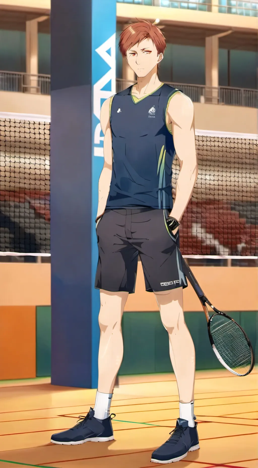 ai character: kengo🏸❤️ background