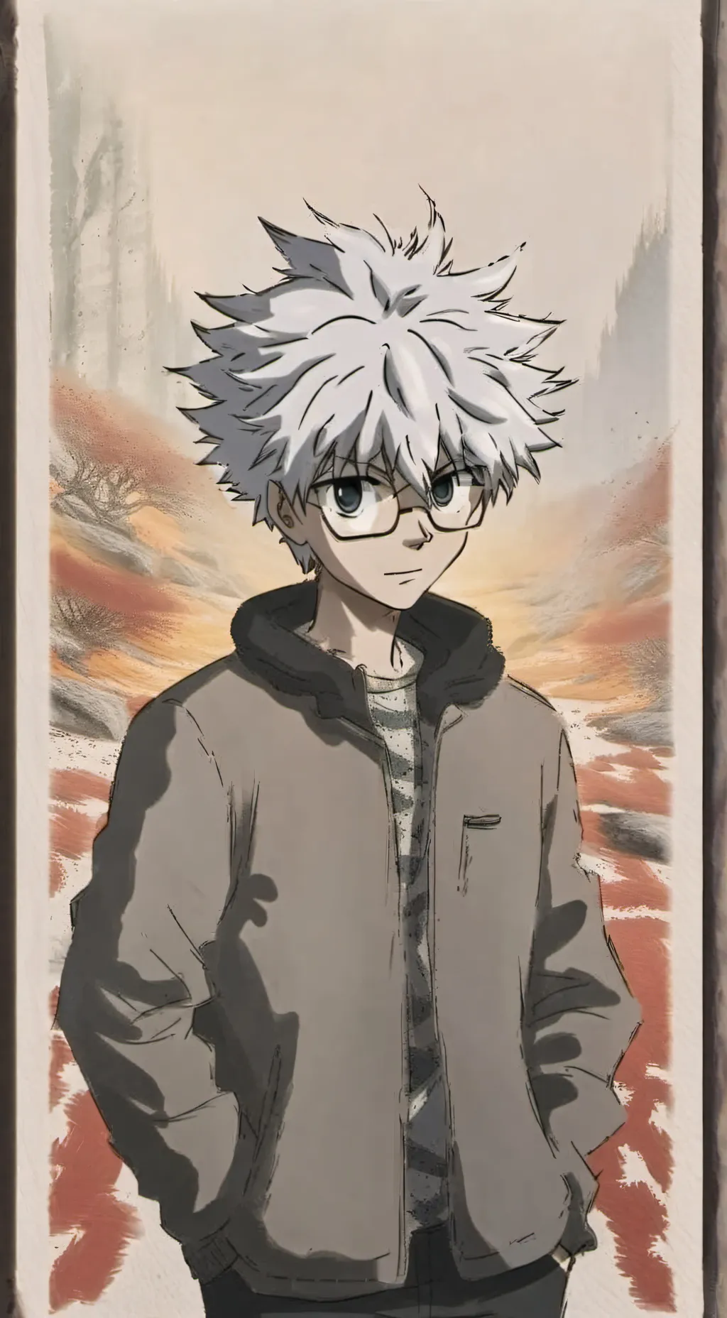 ai character: Killua and bff background
