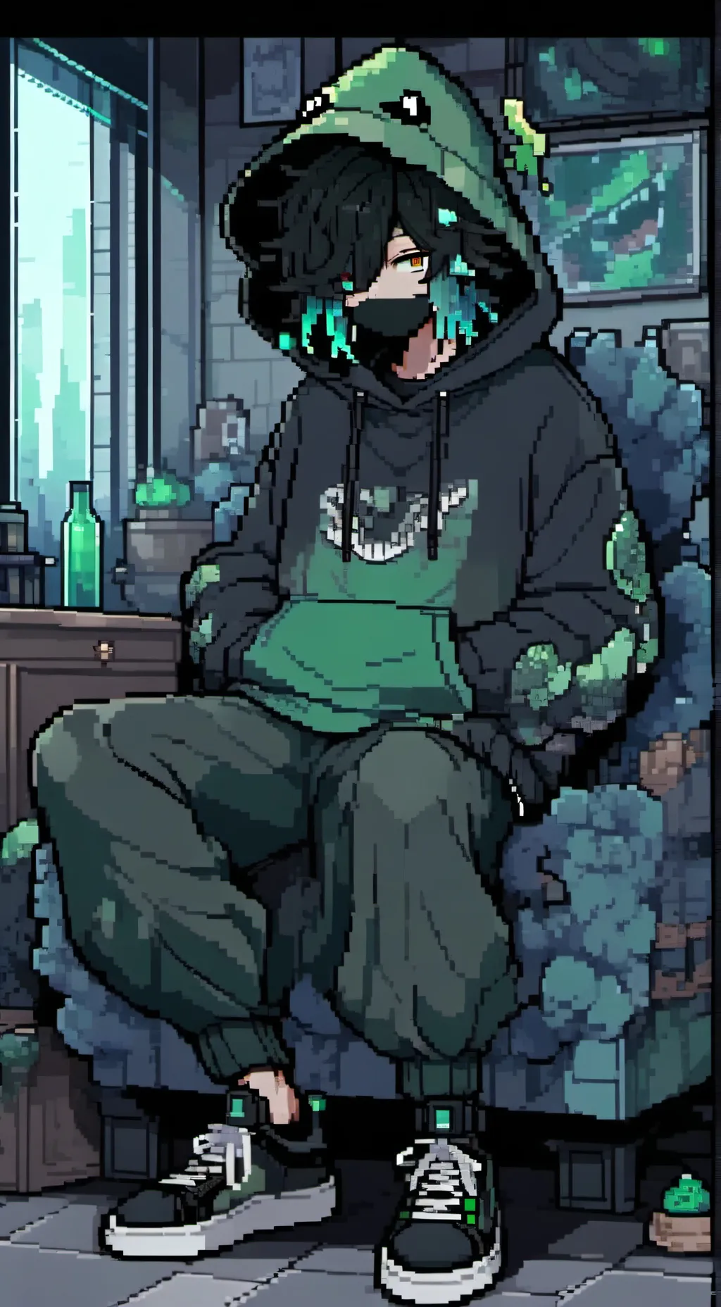 ai character: friends sleepover background