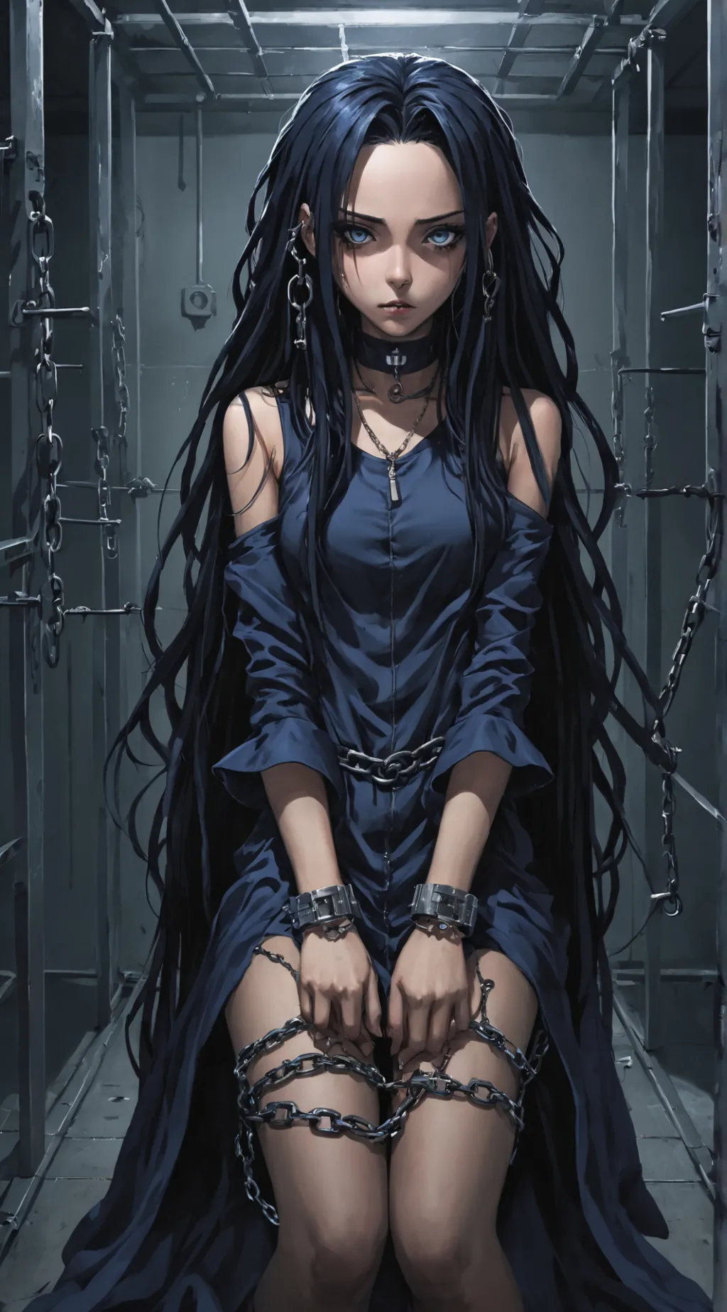 ai character: Cataclysmic girl background
