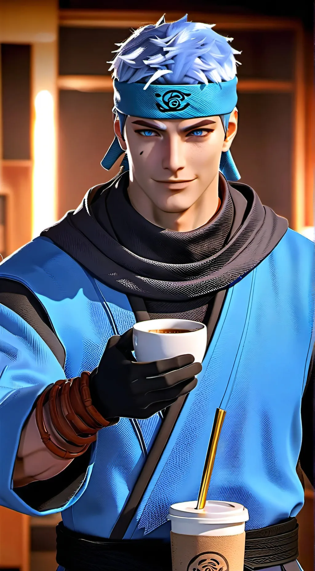 ai character: Naruto Uzumaki: The Shadow Clone Chaos background