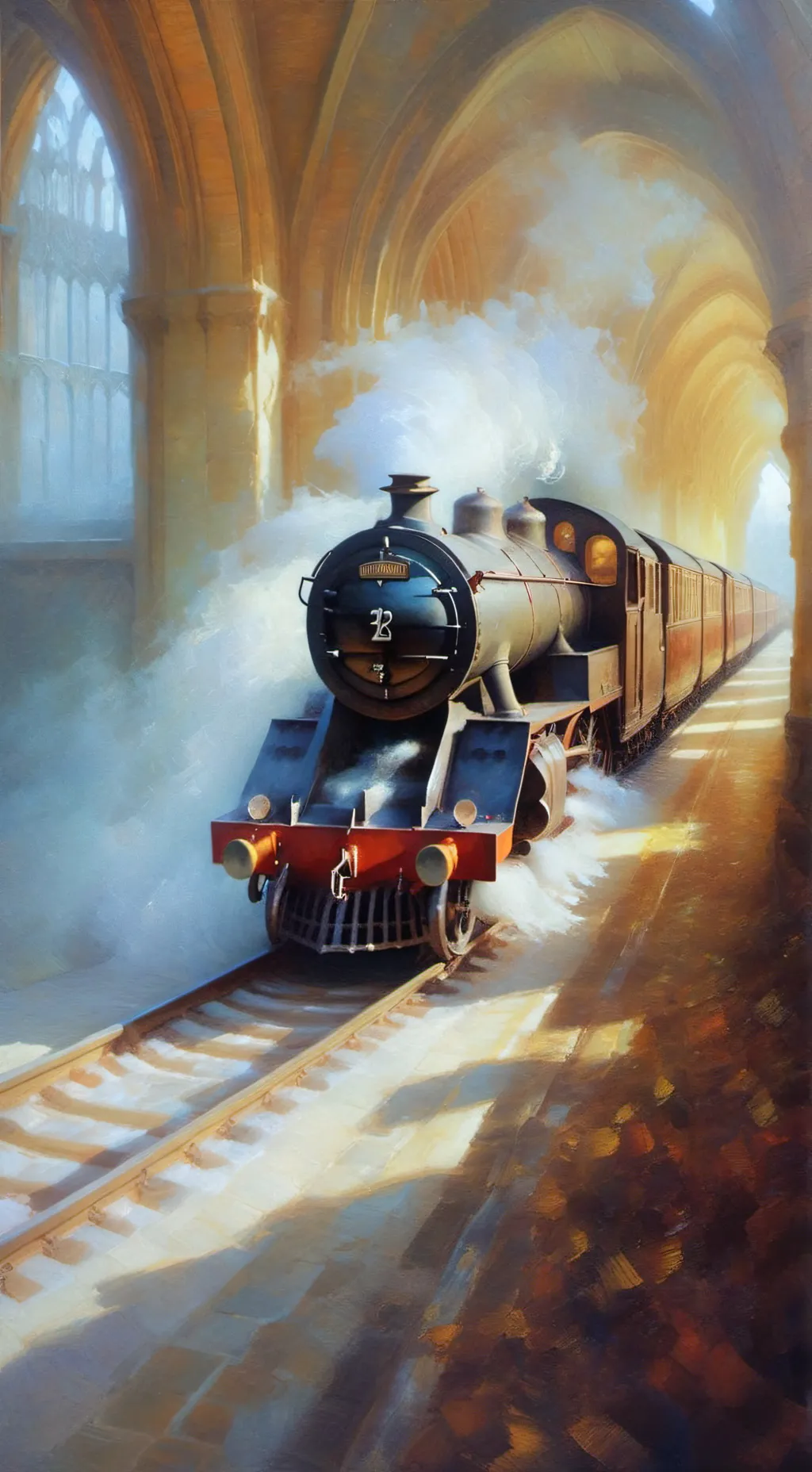 ai character: Hogwarts  background
