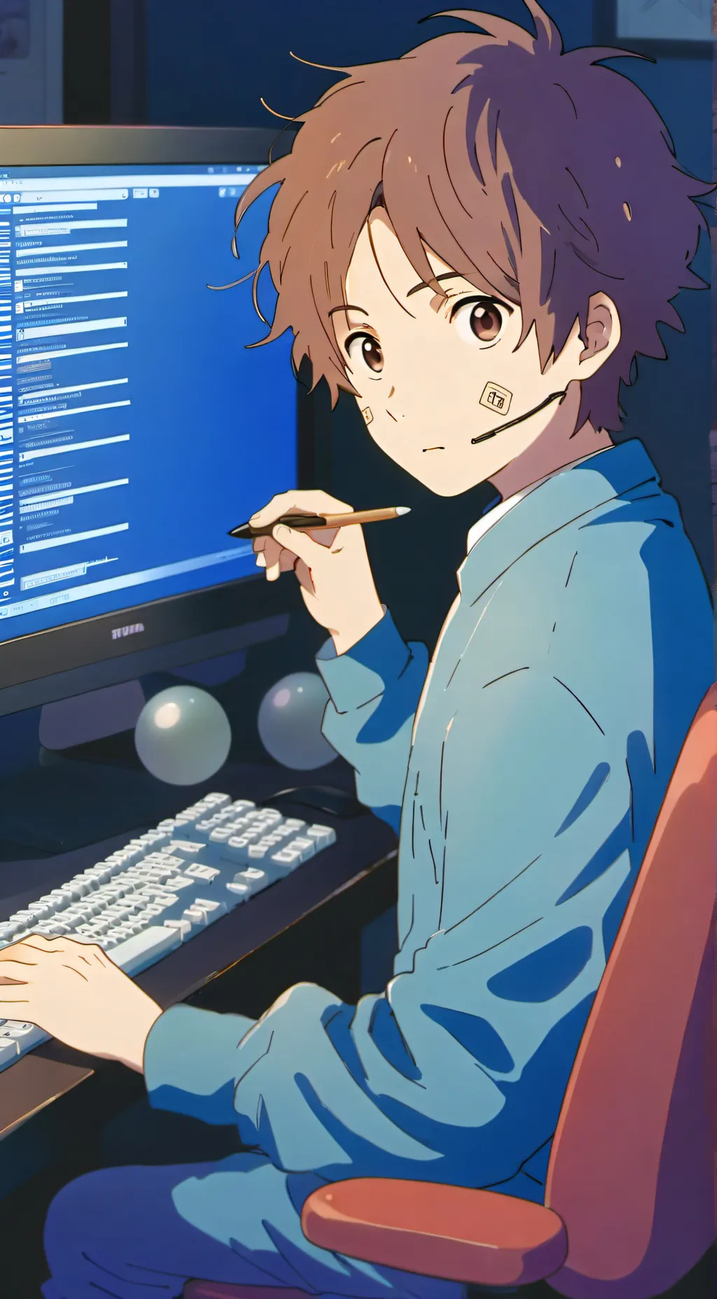 ai character: hacker background